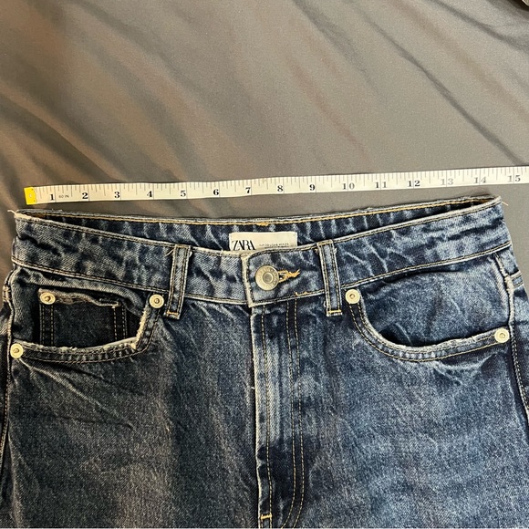 ZARA wide leg flare jeans high waisted - Picture 6 of 9